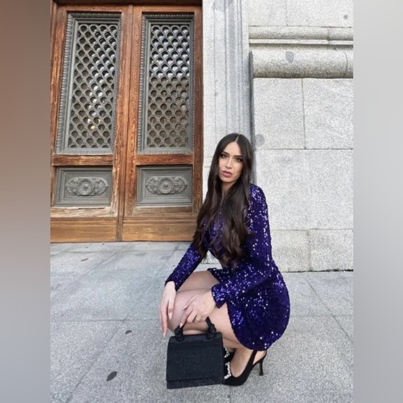 ZARA SEQUIN BLAZER DRESS 043/022 - Picture 13 of 14